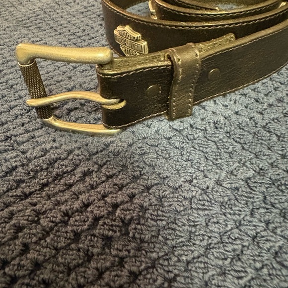 Harley-Davidson Black Leather Belt - Picture 2 of 16